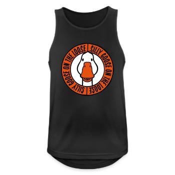 goose on the loose - Men's Breathable Tank Top - black - Front - Nick (188cm)