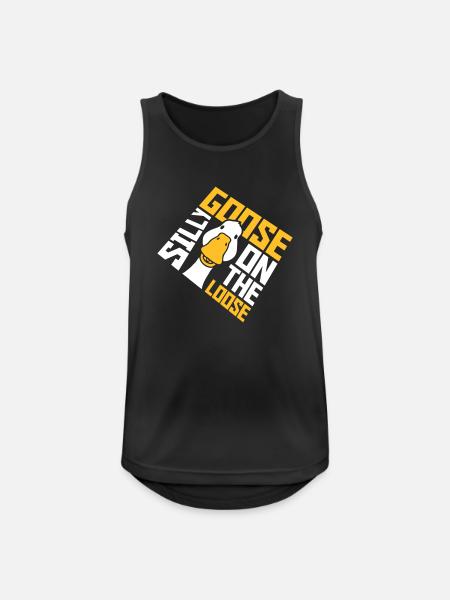 goose on the loose - Men's Breathable Tank Top - black