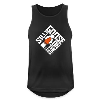 goose on the loose - Men's Breathable Tank Top - black - Front - Nick (188cm)