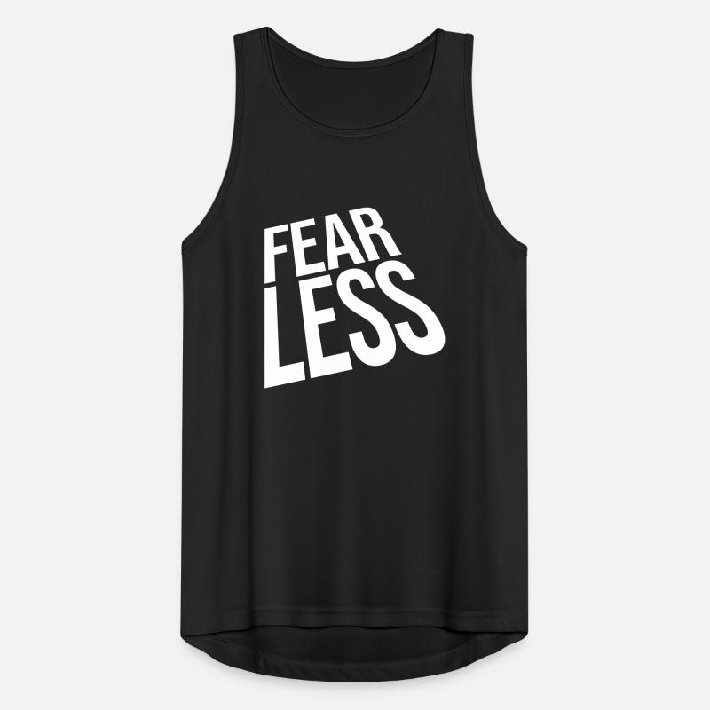 fearless Text Zitat Design Männer Tank Top atmungsaktiv