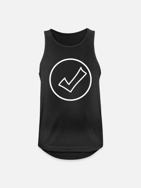 Krog Emoji Skitse Tegning - Herre tanktop åndbar - sort