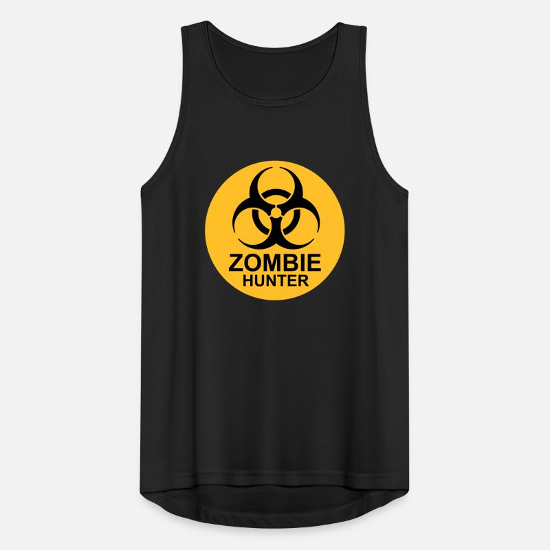 zombie hunter Halloween Zitat Männer Tank Top atmungsaktiv