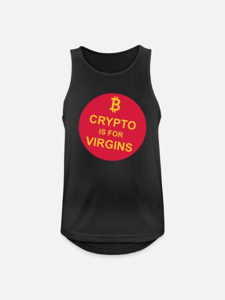 crypto is for virgins - Men's Breathable Tank Top - black