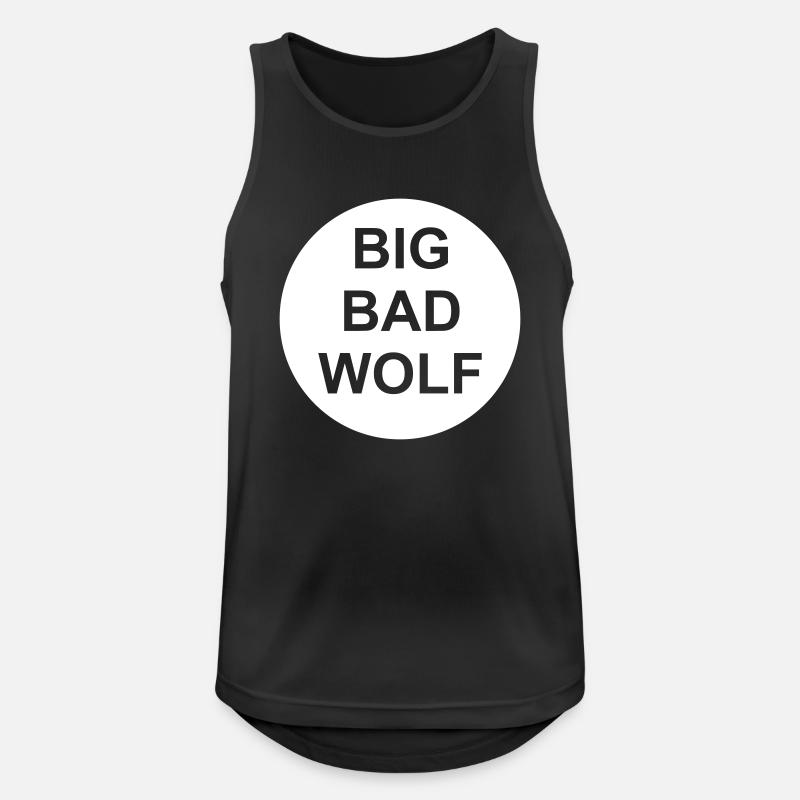 big bad wolf quote - Men's Breathable Tank Top - black