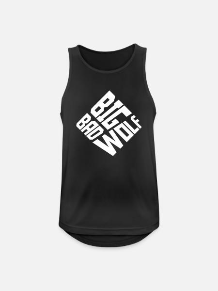 big bad wolf quote - Men's Breathable Tank Top - black