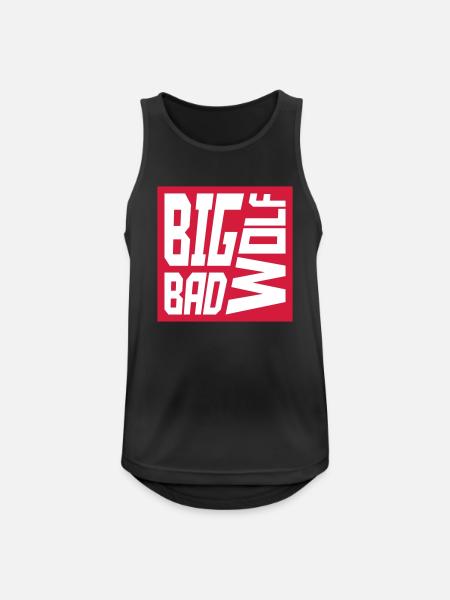 big bad wolf quote - Men's Breathable Tank Top - black