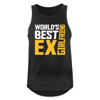 worlds best ex girlfriend - Männer Tank Top atmungsaktiv - Schwarz - Vorne - Nick (188cm)