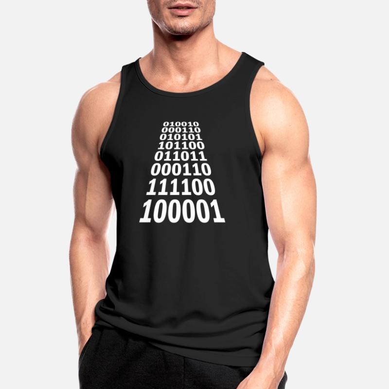 Binär Code Programm Sprache Männer Tank Top atmungsaktiv