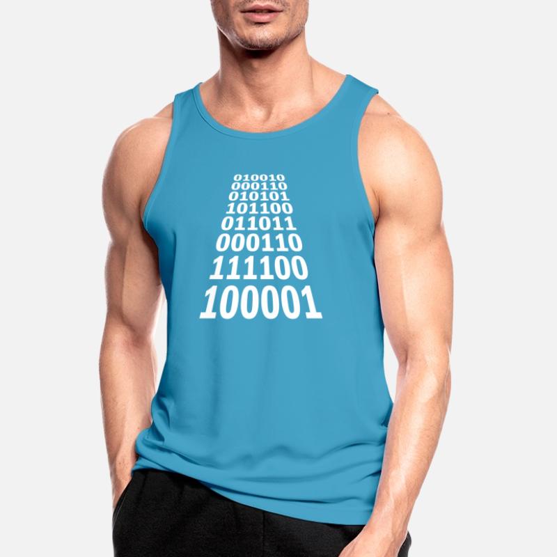 Binär Code Programm Sprache Männer Tank Top atmungsaktiv