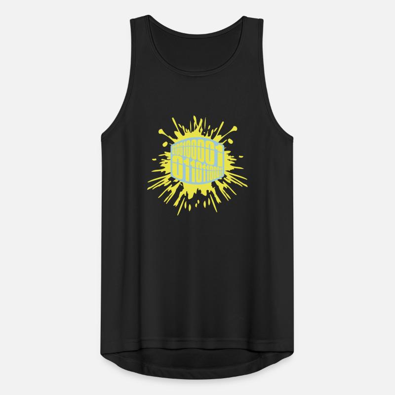 Binär Code Programm Sprache Männer Tank Top atmungsaktiv