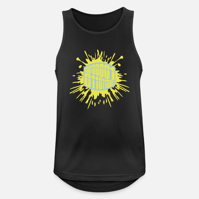 Binär Code Programm Sprache - Männer Tank Top atmungsaktiv - Schwarz