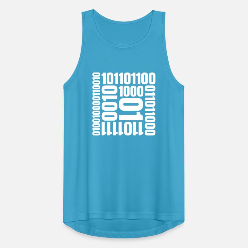 Binary Code Program Language Men's Breathable Tank Top