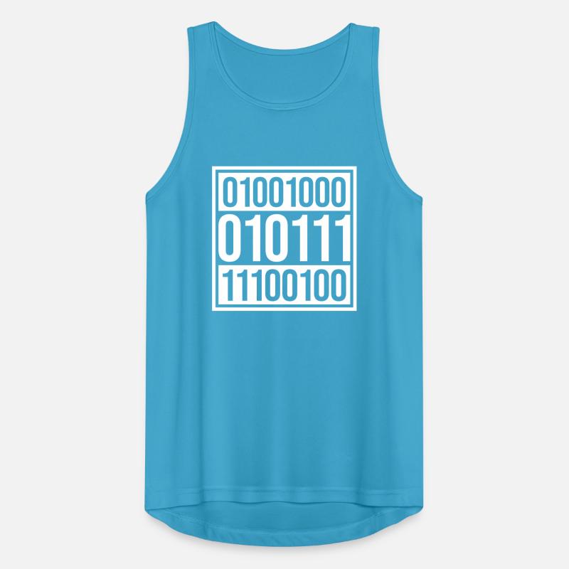Binär Code Programm Sprache Männer Tank Top atmungsaktiv