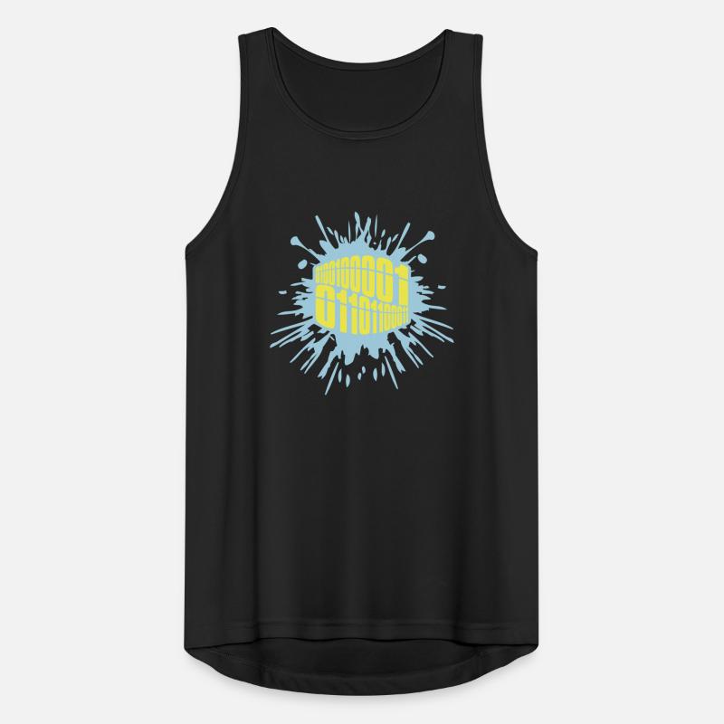 Langage de programme de code binaire Débardeur respirant Homme