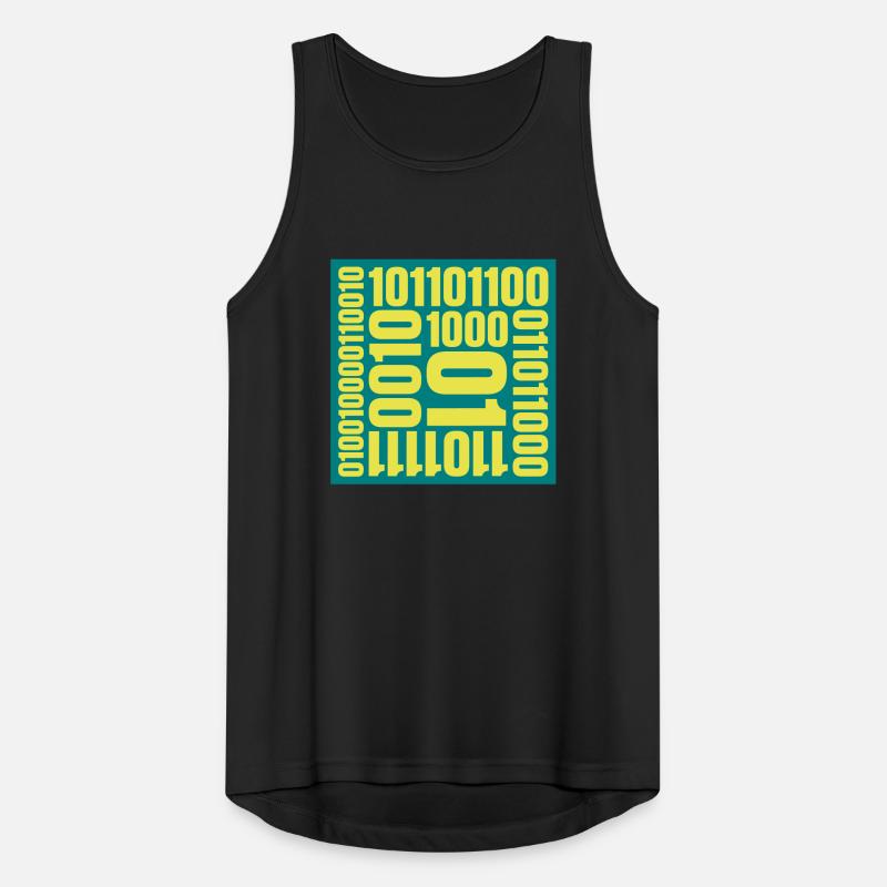 Binary Code Program Language Men's Breathable Tank Top