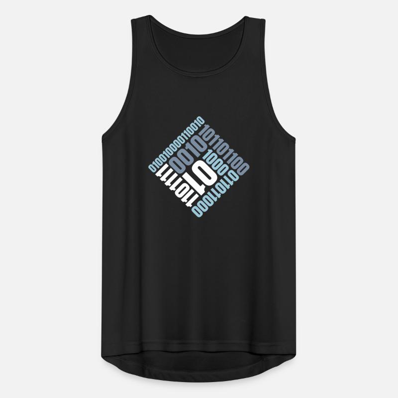Binary Code Program Language Men's Breathable Tank Top