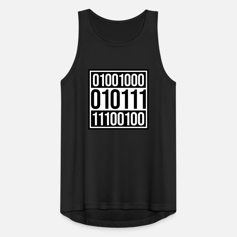Binär Code Programm Sprache Männer Tank Top atmungsaktiv