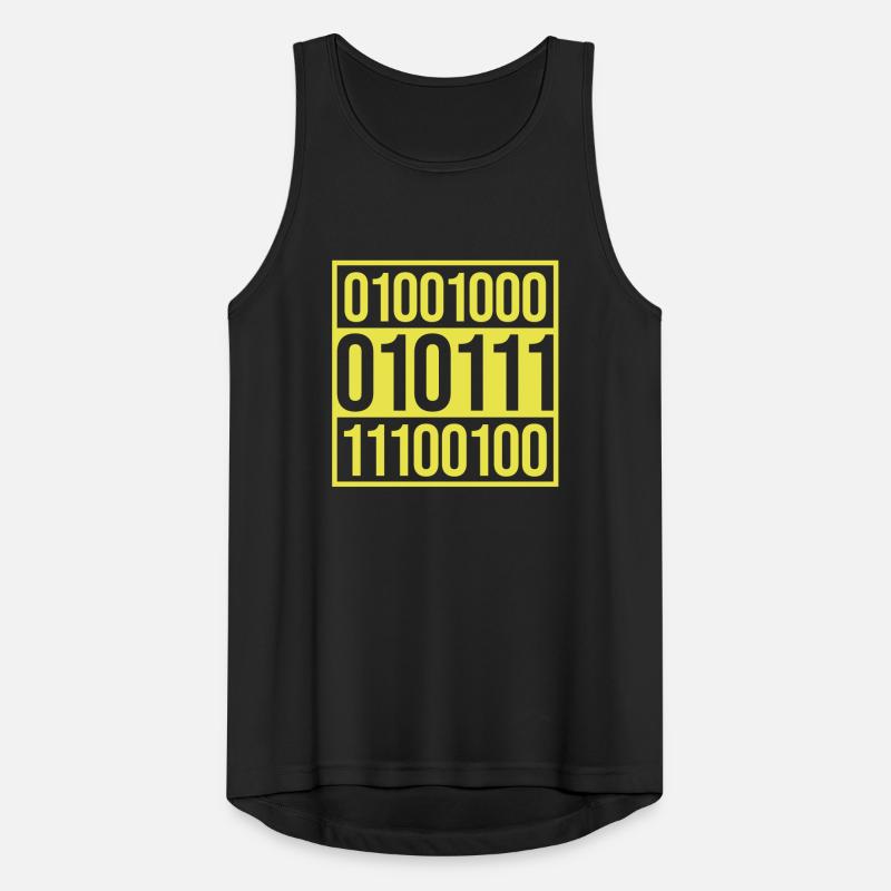 Binary Code Program Language Men's Breathable Tank Top