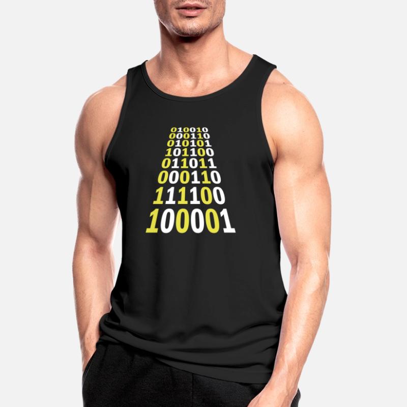 Binär Code Programm Sprache Männer Tank Top atmungsaktiv