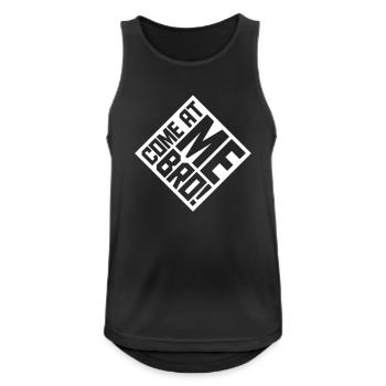 come at me bro - Männer Tank Top atmungsaktiv - Schwarz - Vorne - Nick (188cm)