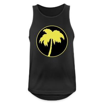 Palme - Männer Tank Top atmungsaktiv - Schwarz - Vorne - Nick (188cm)