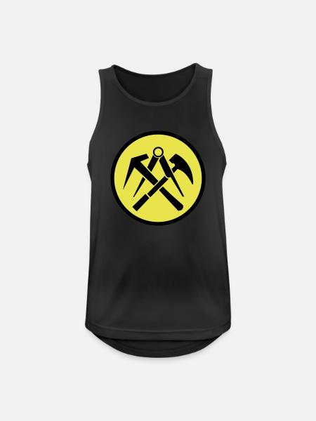 Roofer Symbol - Men's Breathable Tank Top - black