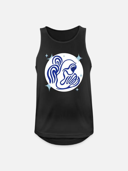 Angels and darkness. Anxious hope - Men's Breathable Tank Top - black