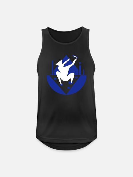 Anke. En appell til en høyere makt - Pustende singlet for menn - svart