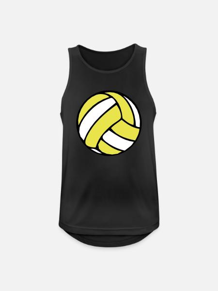Beachvolleyball Beachball 2510 - Männer Tank Top atmungsaktiv - Schwarz