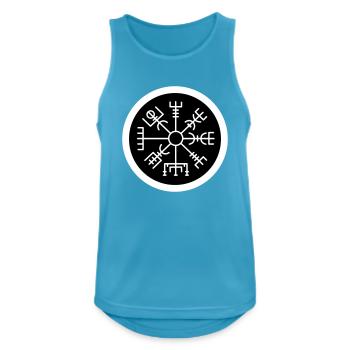 Wikinger Kompass schwarz - Männer Tank Top atmungsaktiv - Saphirblau - Vorne - Nick (188cm)