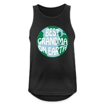 Best Grandma On Earth In the World Erde Welt - Men's Breathable Tank Top - black - Front - Nick (188cm)