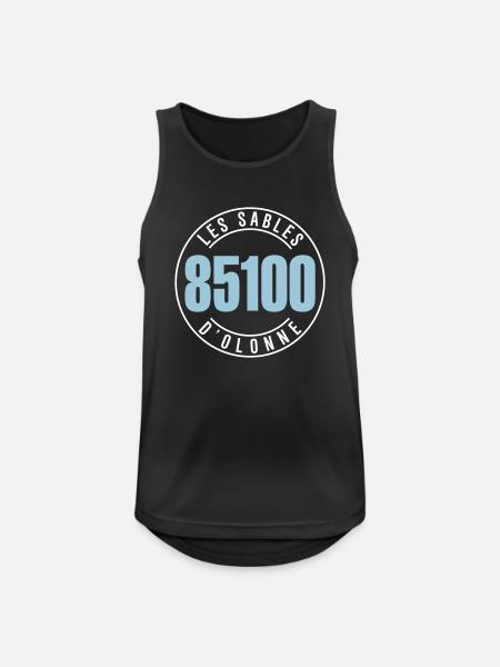 Les Sables d'Olonne 85100 - Men's Breathable Tank Top - black