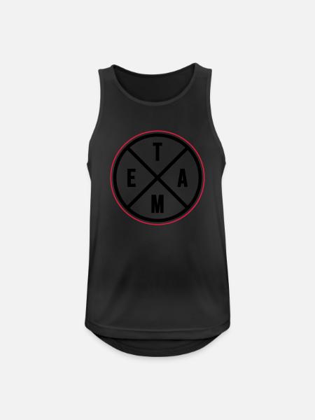 Team Circle - Men's Breathable Tank Top - black