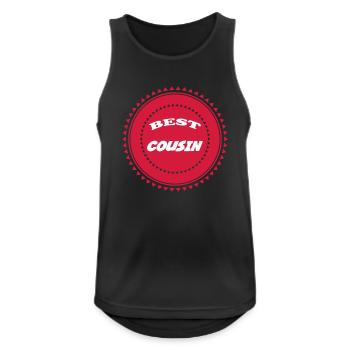 COUSIN NEPHEW BROTHER - Men's Breathable Tank Top - black - Front - Nick (188cm)