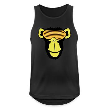 Funky Sonnenbrille Gorilla Cooler Party Affe Spaß - Männer Tank Top atmungsaktiv - Schwarz - Vorne - Nick (188cm)
