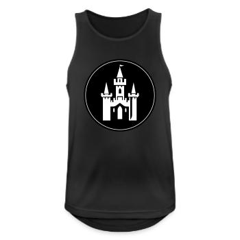 Fairytale Castle Symbol Castle - Men's Breathable Tank Top - black - Front - Nick (188cm)