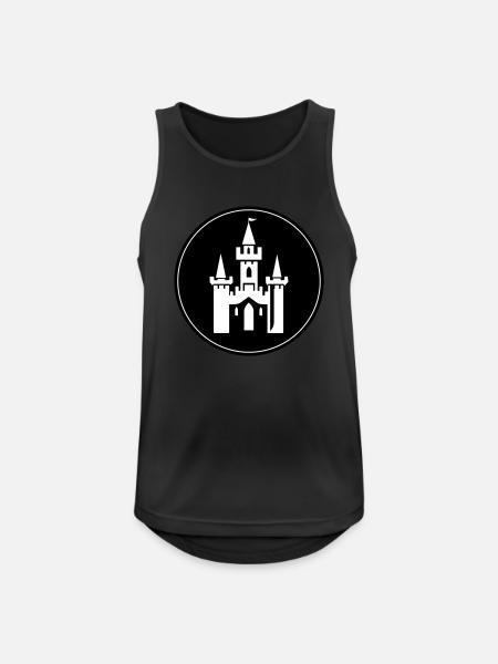 Fairytale Castle Symbol Castle - Men's Breathable Tank Top - black