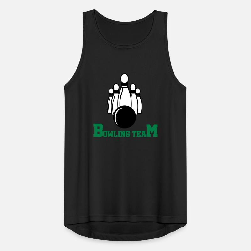 bowling team Männer Tank Top atmungsaktiv