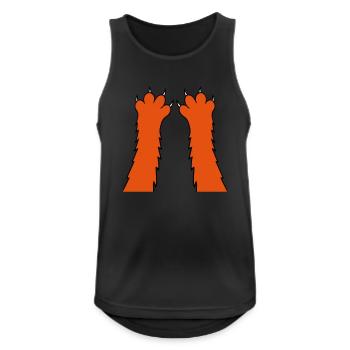 Katzen Klauen Pfote Tatzen Scharfe Krallen Kratzen - Männer Tank Top atmungsaktiv - Schwarz - Vorne - Nick (188cm)