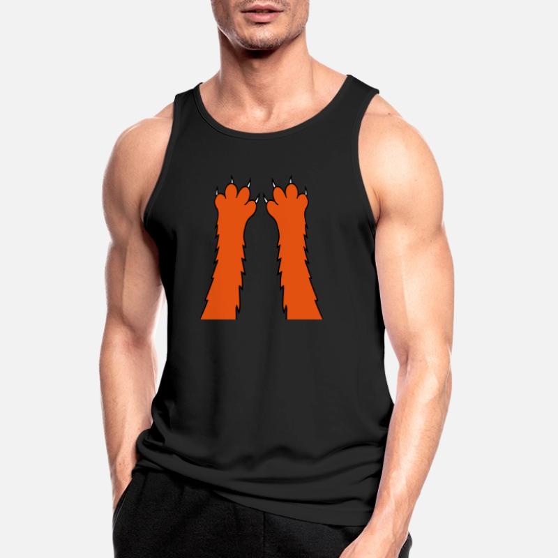 Cats, claws, paws, paws, sharp claws, scratching Men's Breathable Tank Top