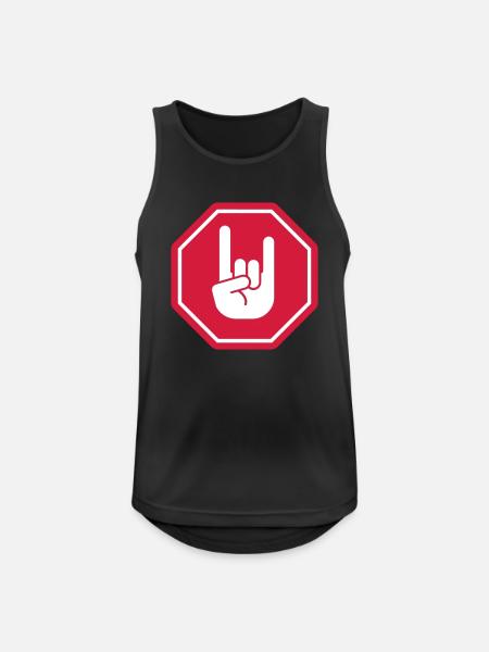 Metallhand - Männer Tank Top atmungsaktiv - Schwarz