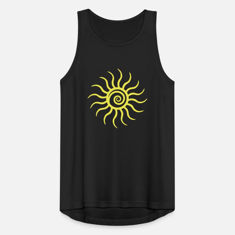 Bright Sun Rays Summer Glow Light Warmth Men's Breathable Tank Top