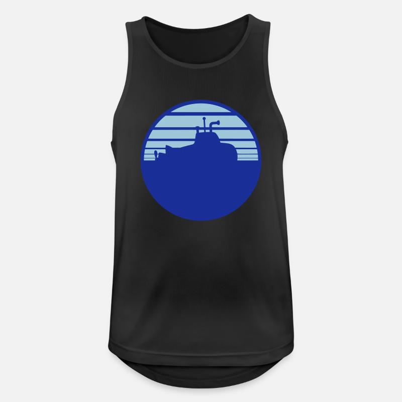 Surfaced Submarine Water Surface Dive - Men's Breathable Tank Top - black