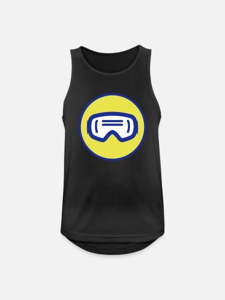 Ski Goggles Symbol Ski Goggles - Men's Breathable Tank Top - black