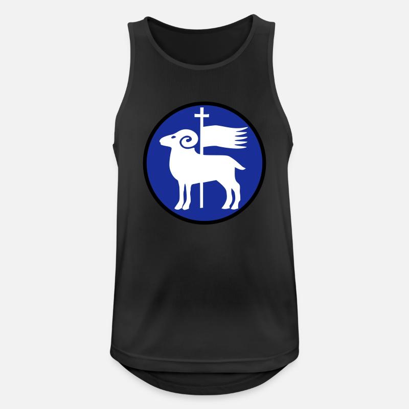 Gotland - Männer Tank Top atmungsaktiv - Schwarz