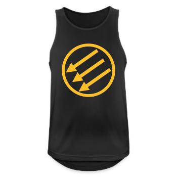Turning Pfeile - Men's Breathable Tank Top - black - Front - Nick (188cm)