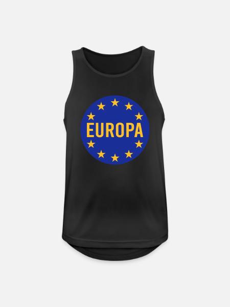Europe - Men's Breathable Tank Top - black