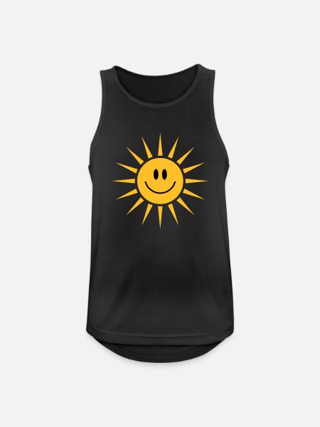 Sun - Men's Breathable Tank Top - black