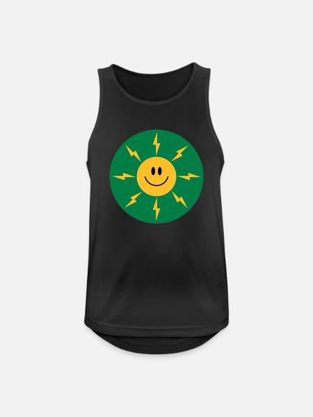 Sonnenenergie - Männer Tank Top atmungsaktiv - Schwarz