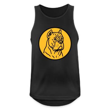 Mastif - Men's Breathable Tank Top - black - Front - Nick (188cm)